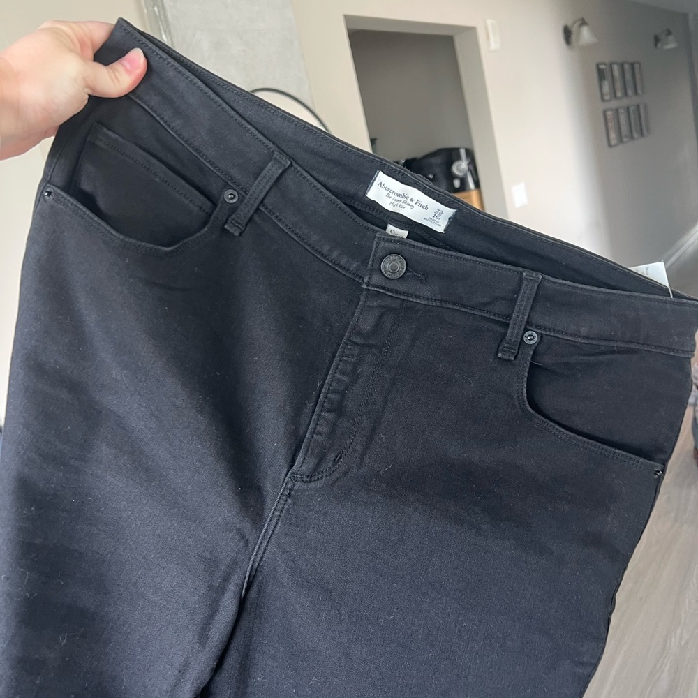 Abercrombie & Fitch | Curve love super skinny high rise jeans (black)